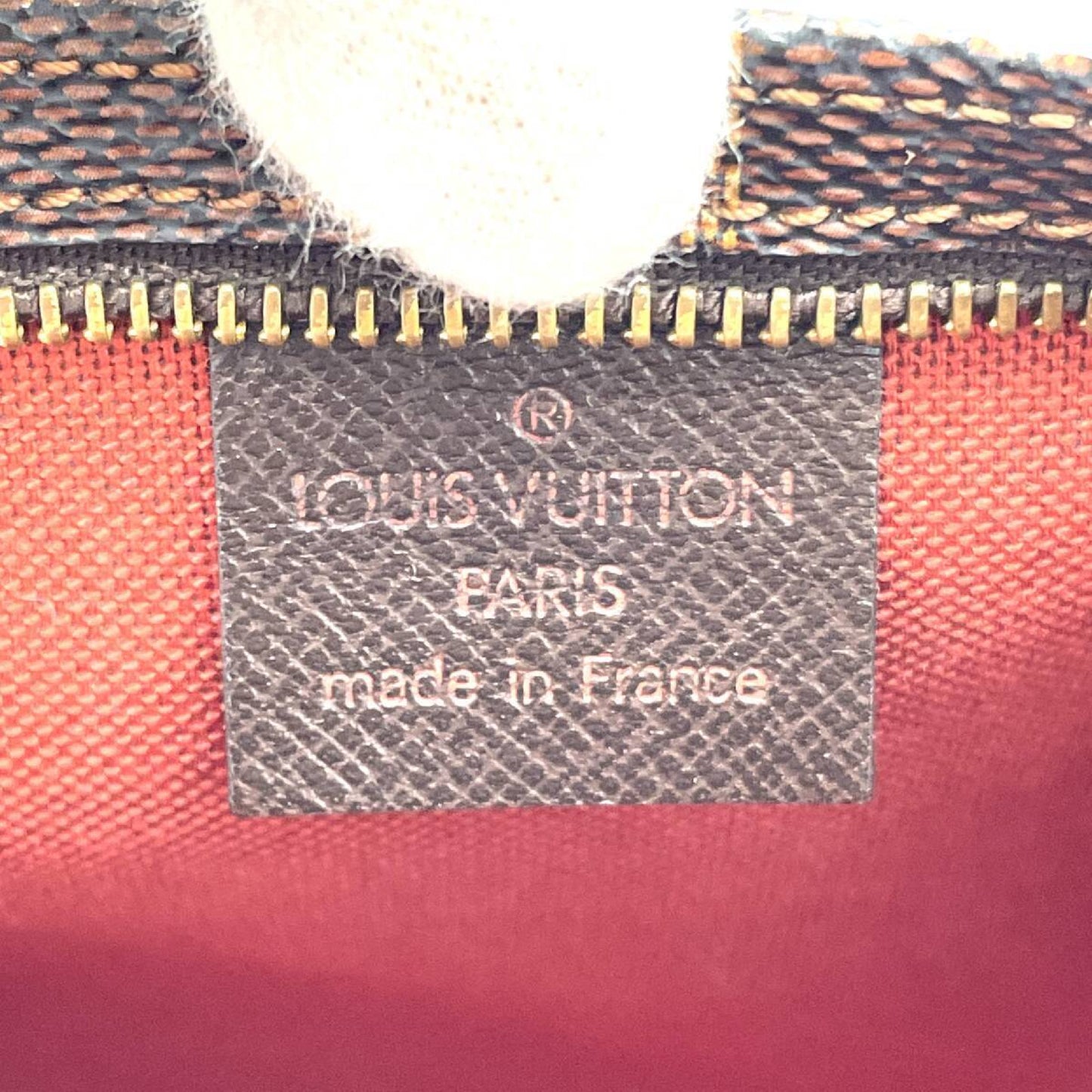 LOUIS VUITTON Damier Truss Makeup Accessory Pouch Handbag