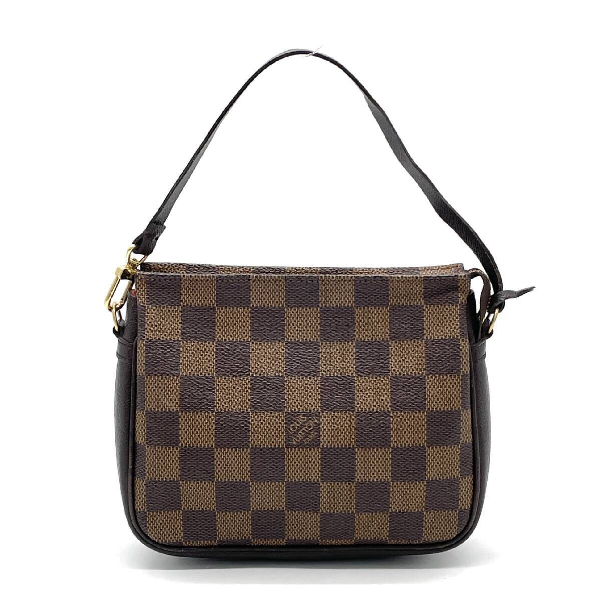 LOUIS VUITTON Damier Truss Makeup Accessory Pouch Handbag
