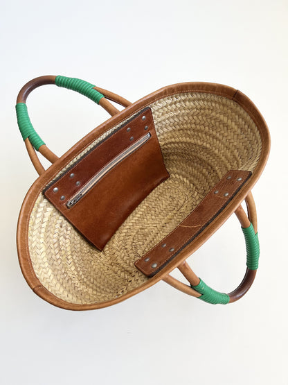 BALENCIAGA BALENCIAGA Basket Bag Basket Handbag Bistro Pannier Straw Raffia Straw Barley Handbag