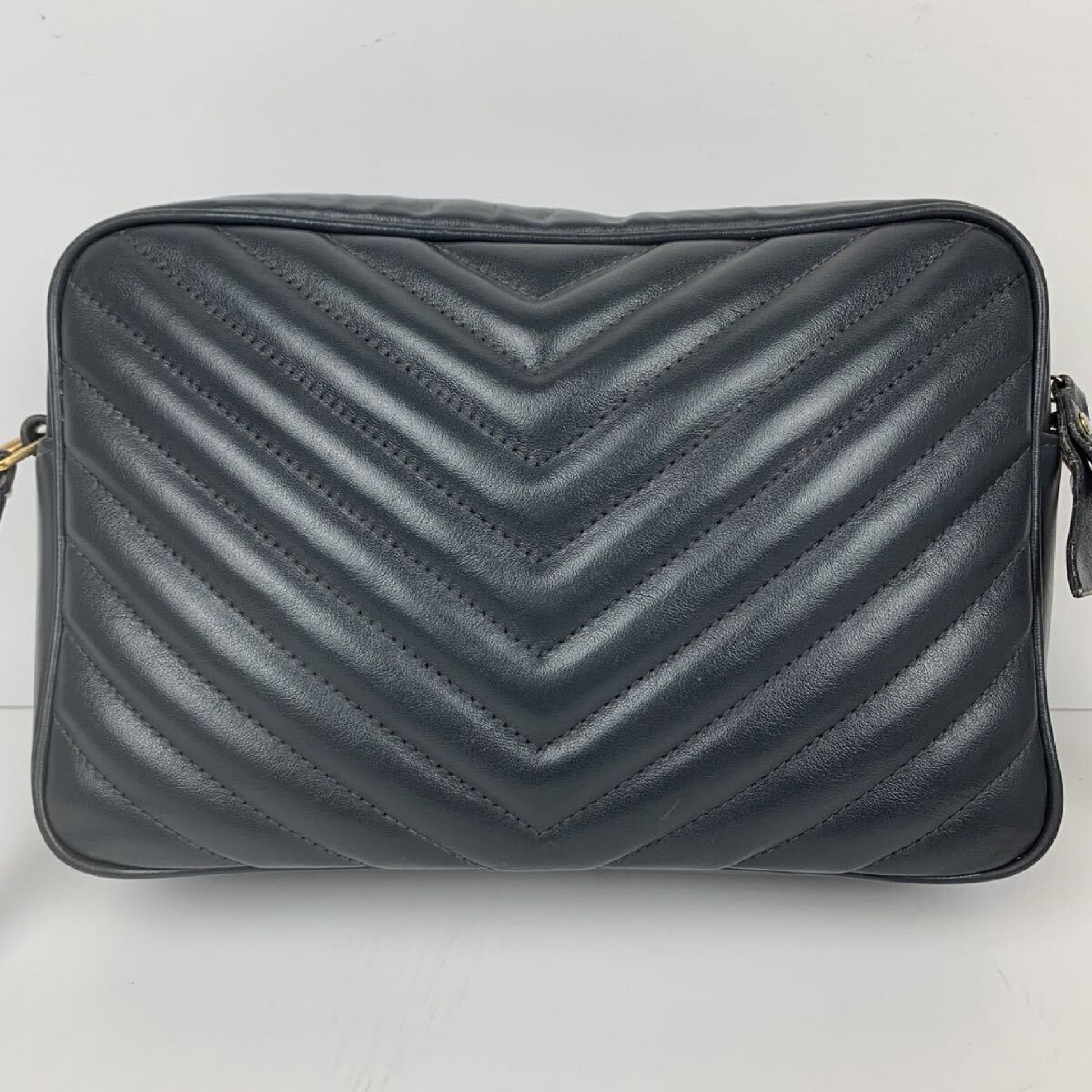 SAINT LAURENT YSL Cassandra Leather Shoulder Bag with Quilted Leather Tassel
