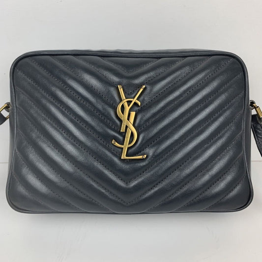 SAINT LAURENT YSL Cassandra Leather Shoulder Bag with Quilted Leather Tassel