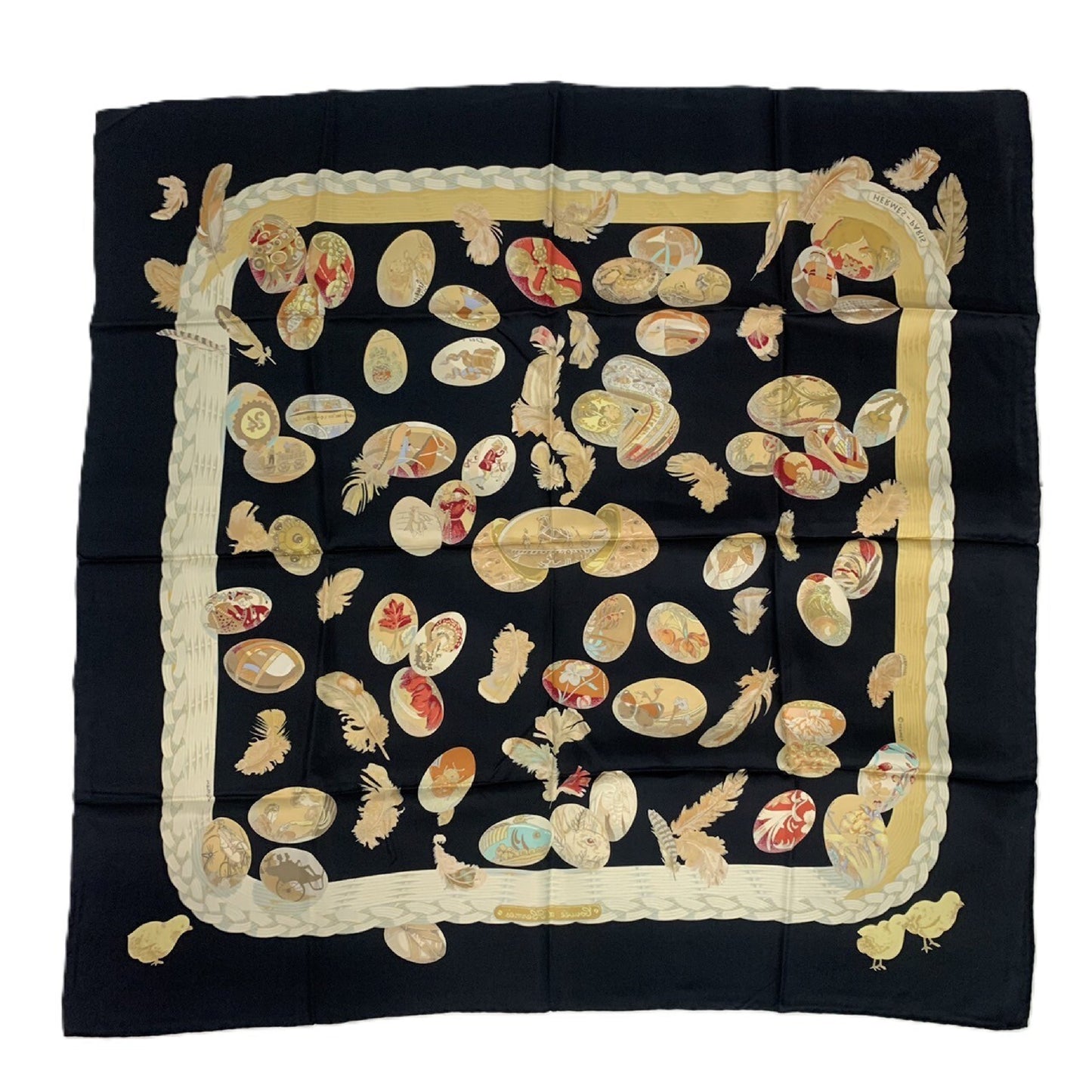 HERMES Hermes Egg Carré 90 Scarf