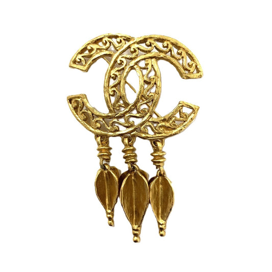 CHANEL Coco Mark Fringe Brooch