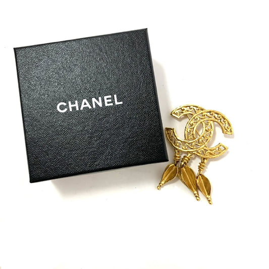 CHANEL Coco Mark Fringe Brooch