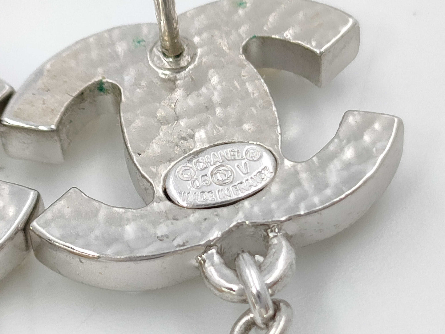 CHANEL CHANEL Coco Mark Dangle Pearl Earrings SV 05A Earrings