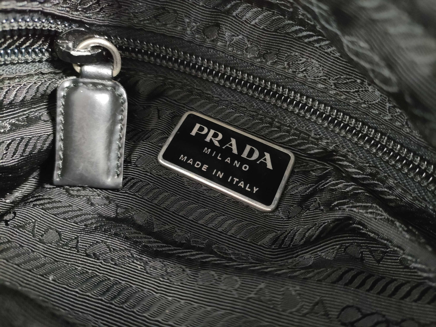 PRADA Nylon Shoulder Bag in Black