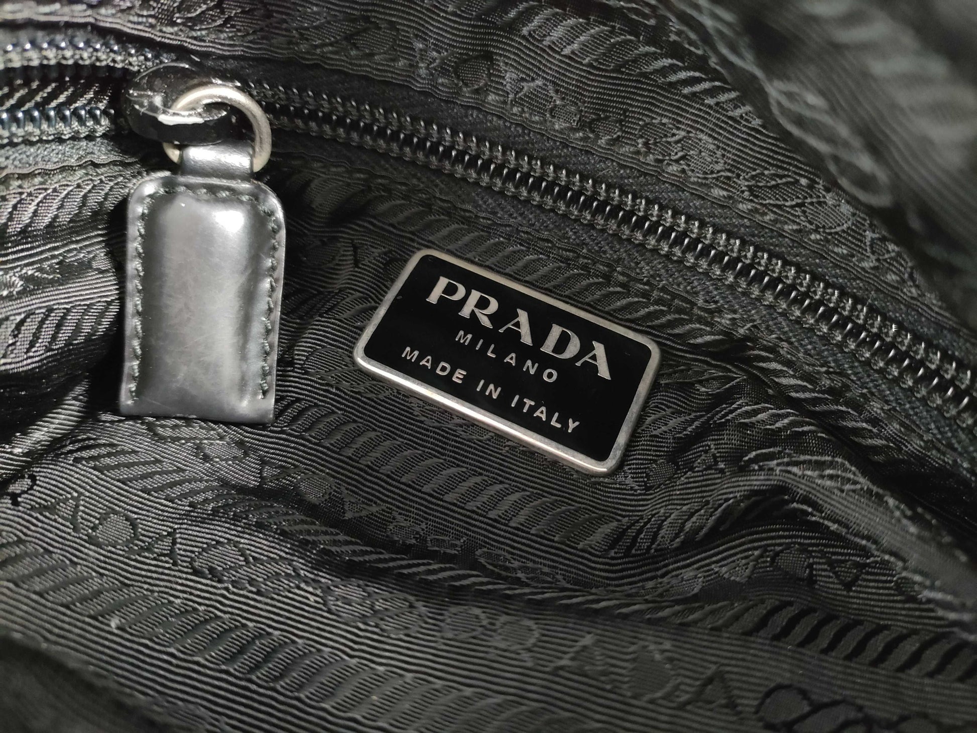 PRADA Nylon Shoulder Bag in Black