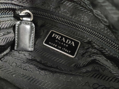 PRADA Nylon Shoulder Bag in Black
