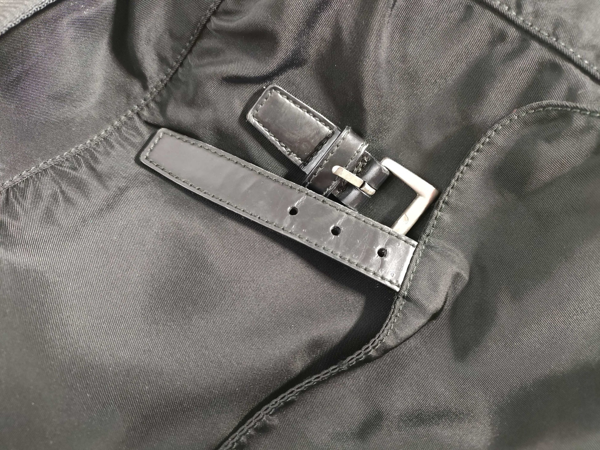 PRADA Nylon Shoulder Bag in Black
