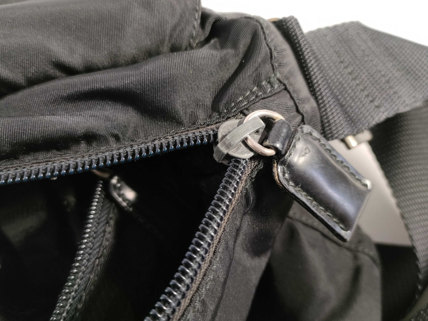 PRADA Nylon Shoulder Bag in Black