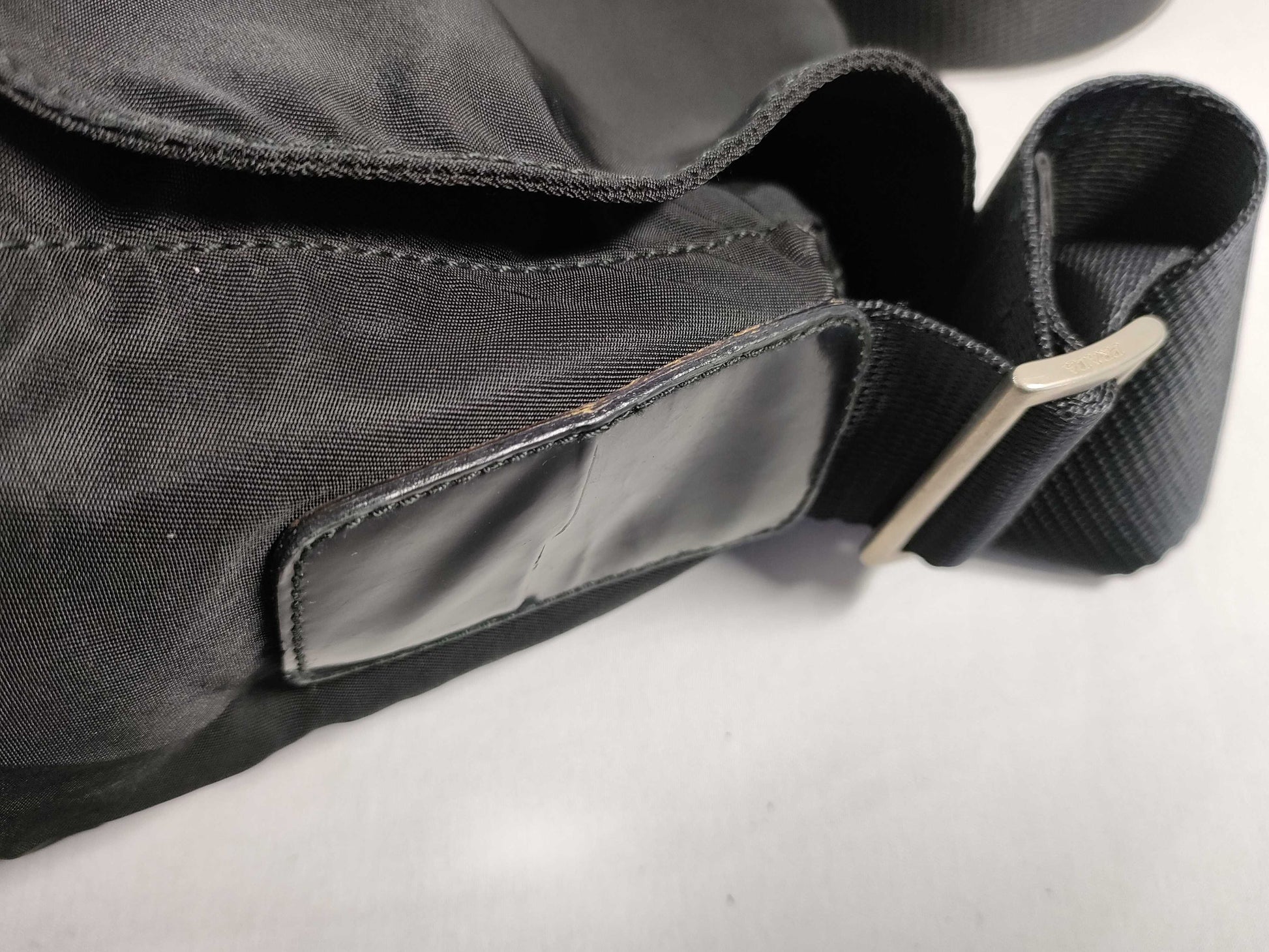 PRADA Nylon Shoulder Bag in Black