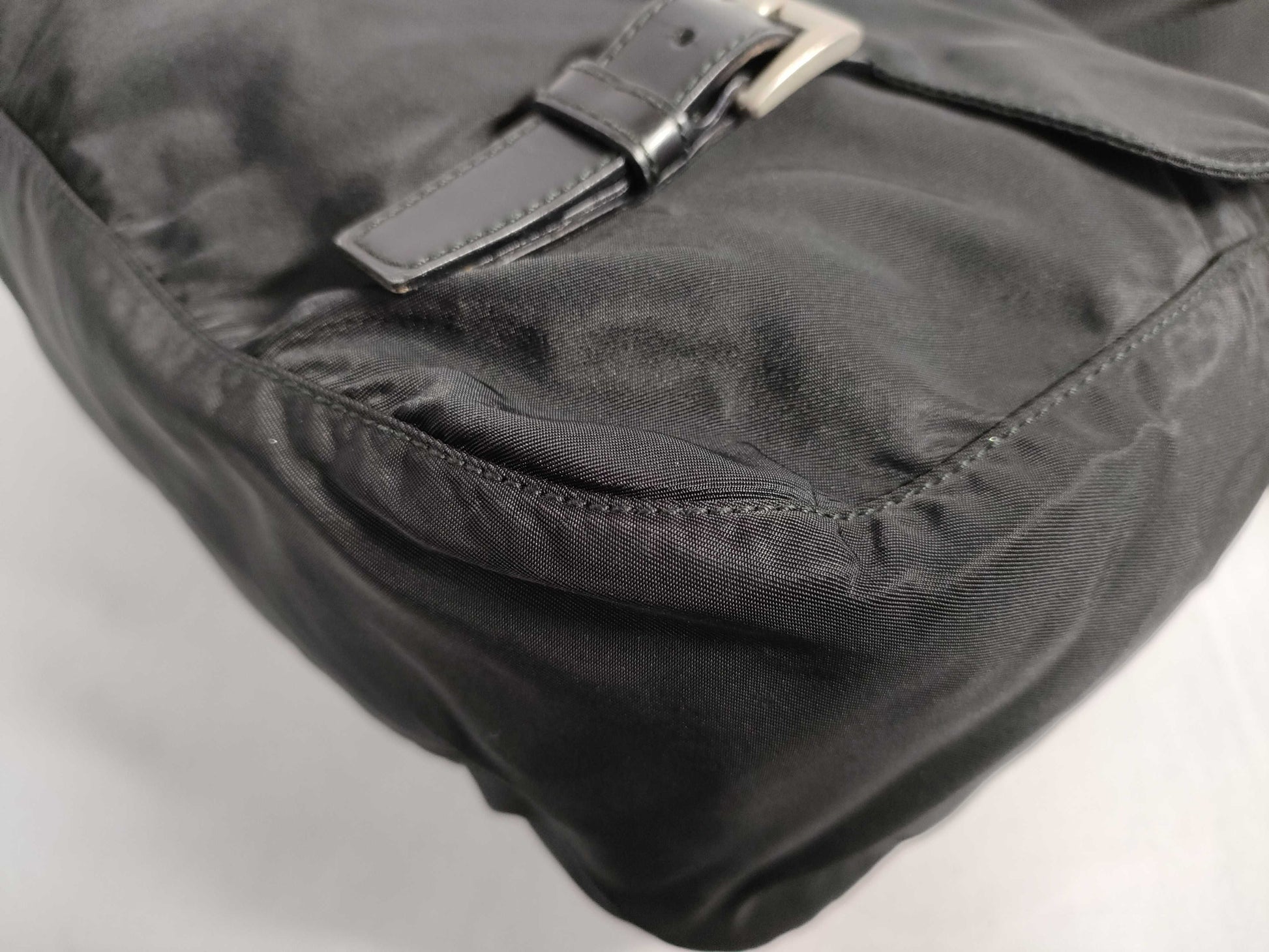 PRADA Nylon Shoulder Bag in Black