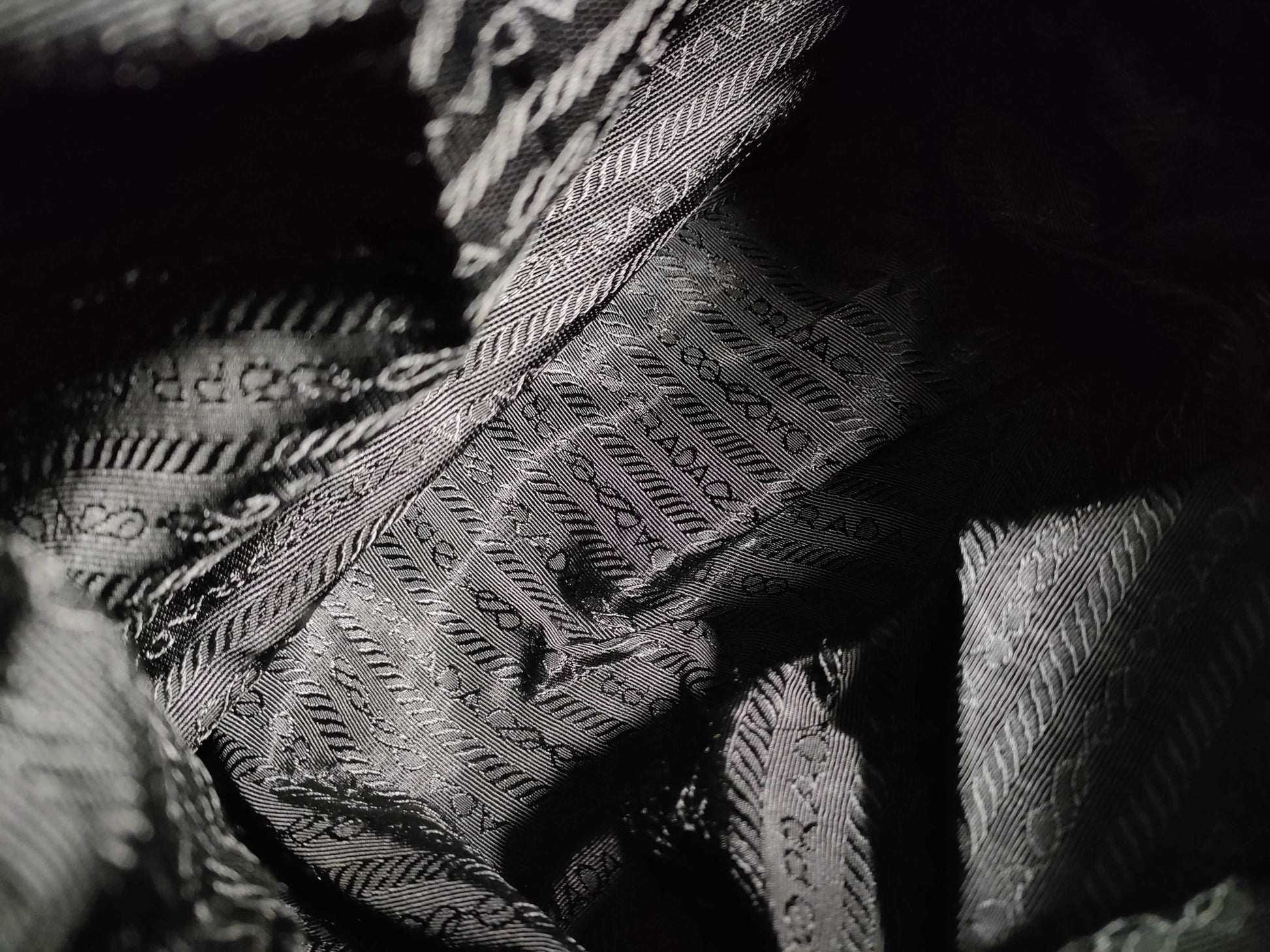 PRADA Nylon Shoulder Bag in Black