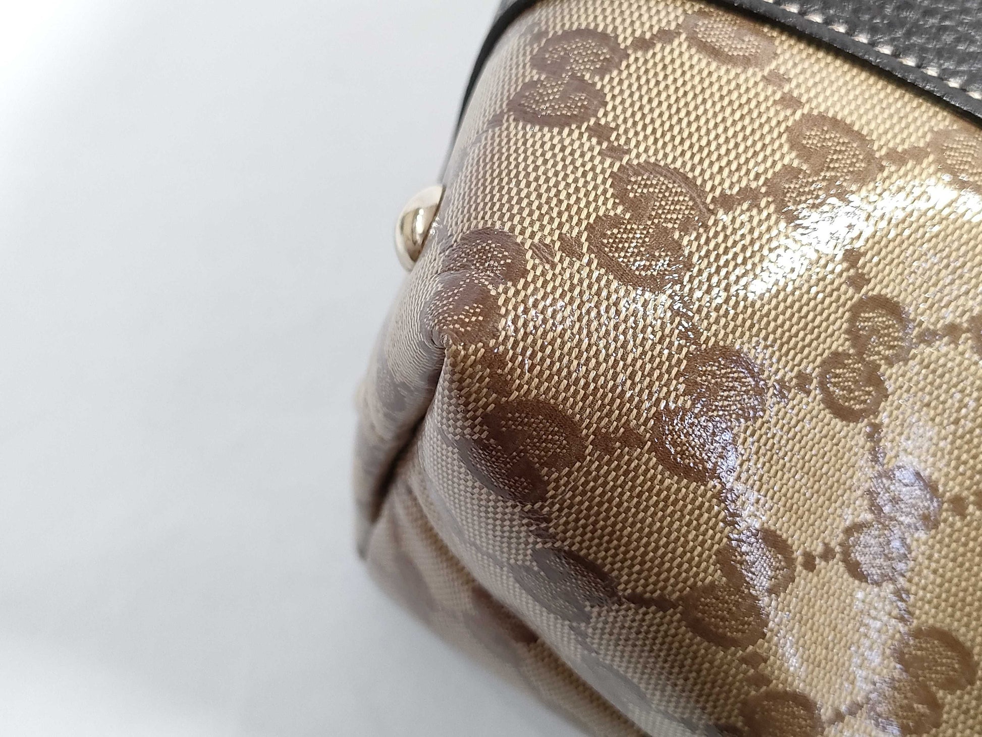 GUCCI GG GUCCI Abbey Brown Gold Hardware GG Canvas Tote Bag Shoulder Bag Women's Tote Bag