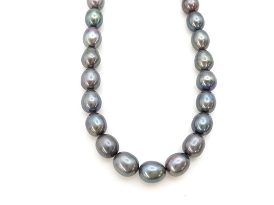 Pearl diameter: approx. 8.1mm-9.3mm, Sterling Silver, 45.3g, Necklace 