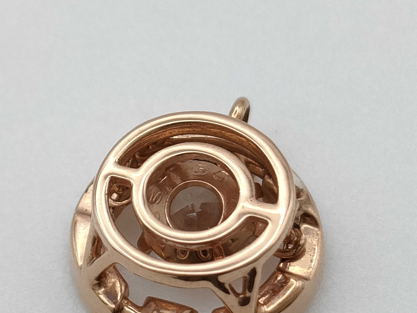Transparent Stone METAL 0.9g Pendant Top 