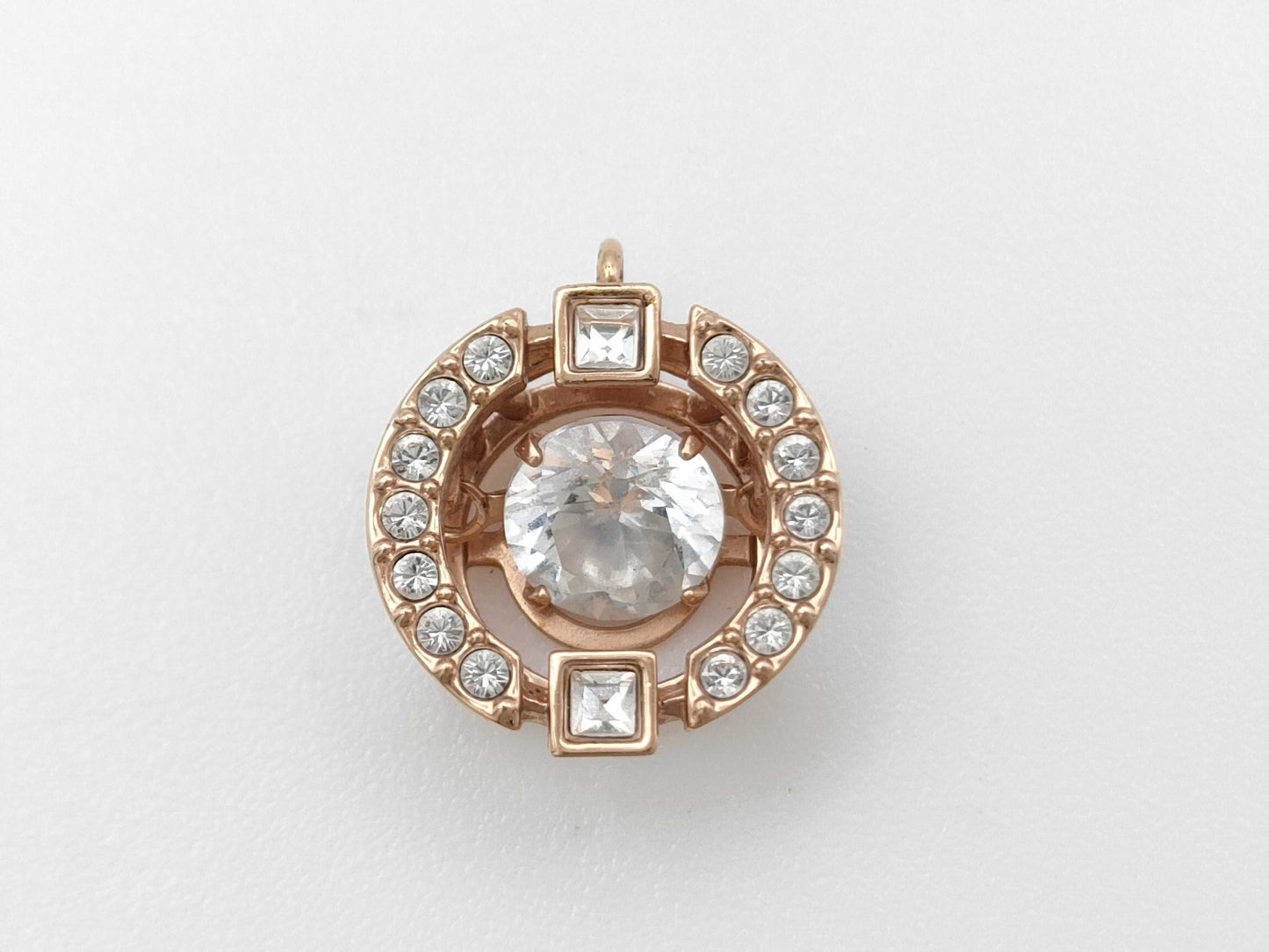 Transparent Stone METAL 0.9g Pendant Top 