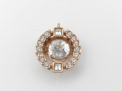 Transparent Stone METAL 0.9g Pendant Top 