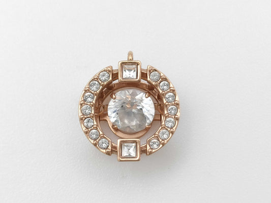 Transparent Stone METAL 0.9g Pendant Top 