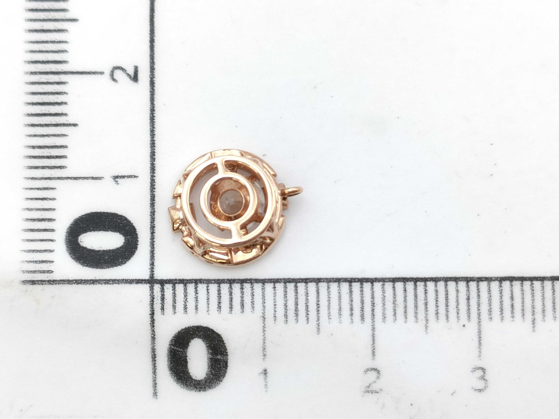 Transparent Stone METAL 0.9g Pendant Top 