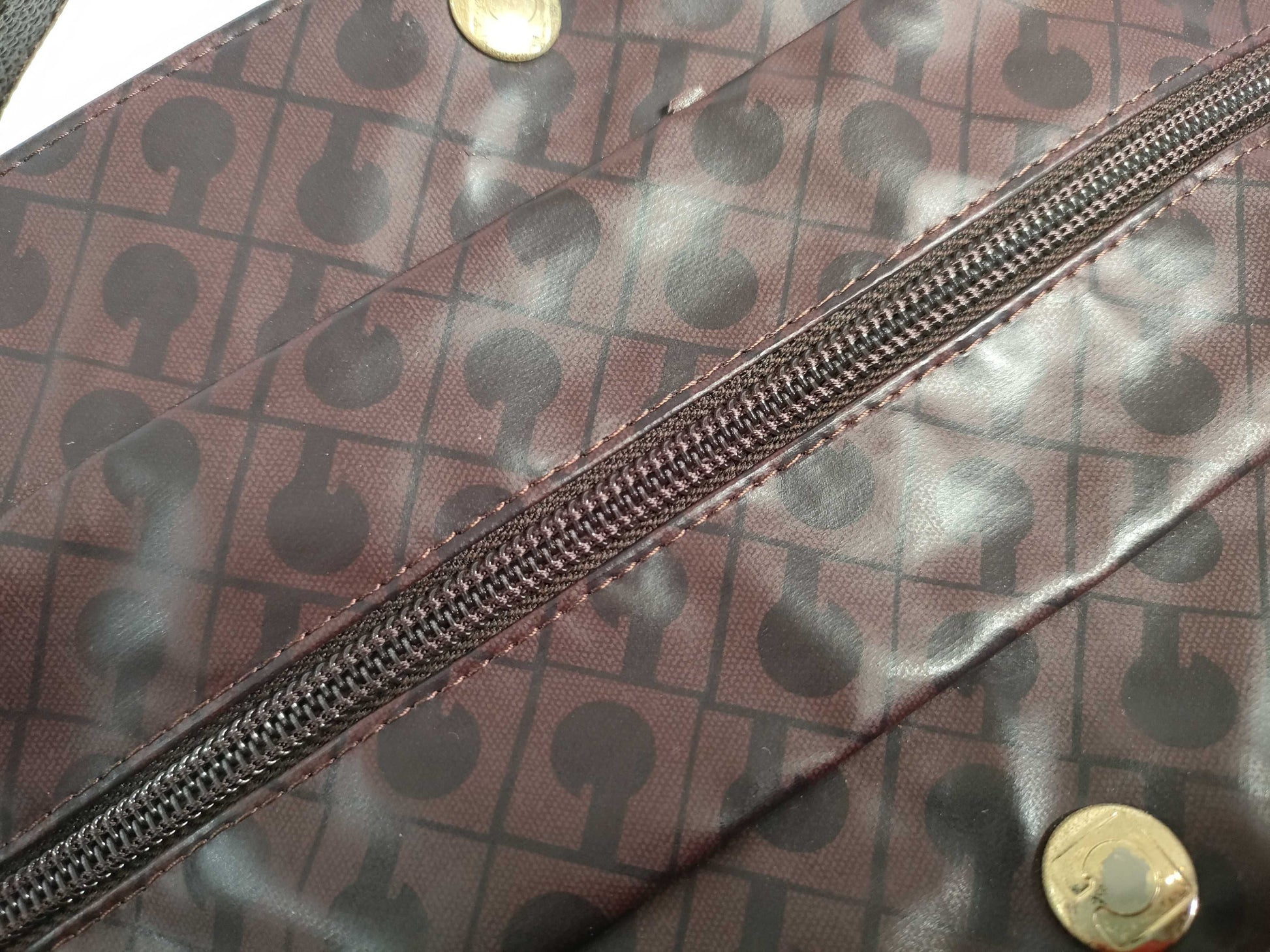 GHERARDINI Softy Tote Bag, Handbag, Wine Red, Nylon and Leather Tote Bag