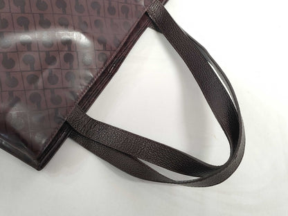 GHERARDINI Softy Tote Bag, Handbag, Wine Red, Nylon and Leather Tote Bag