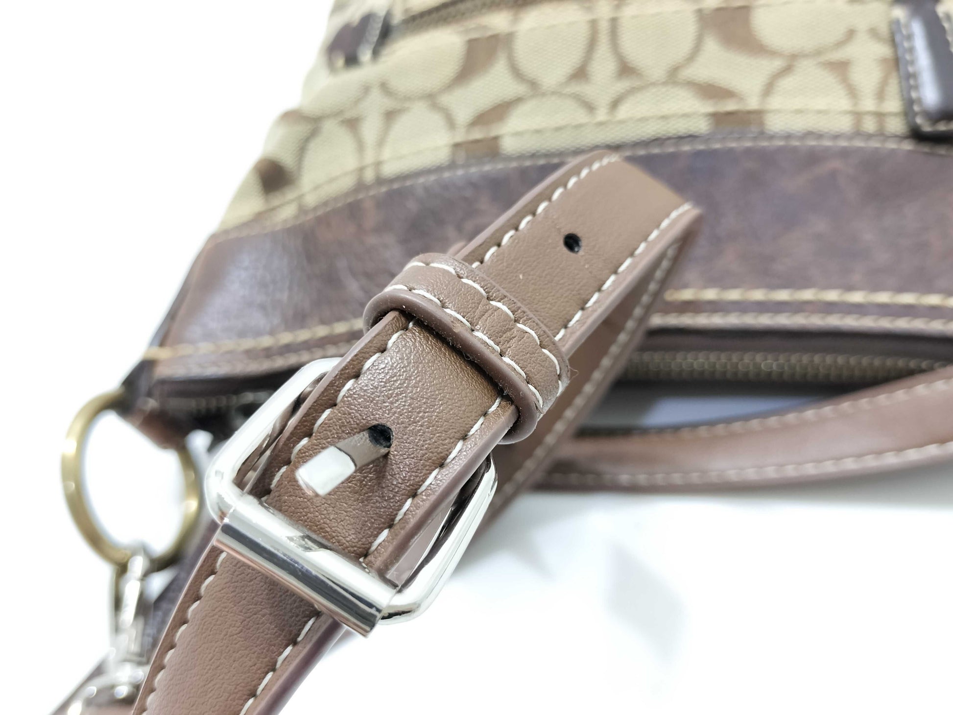 COACH Signature Nylon Shoulder Bag