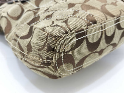 COACH Signature Nylon Shoulder Bag