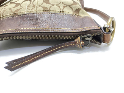 COACH Signature Nylon Shoulder Bag