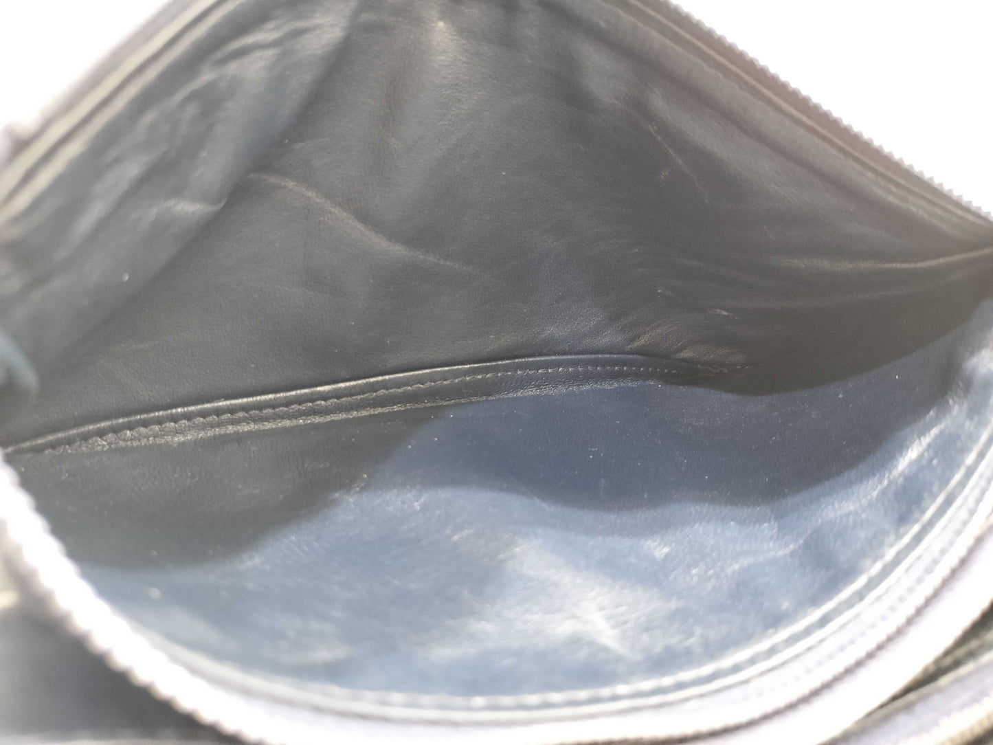 CELINE CELINE Leather Shoulder Bag Black Clutch Bag