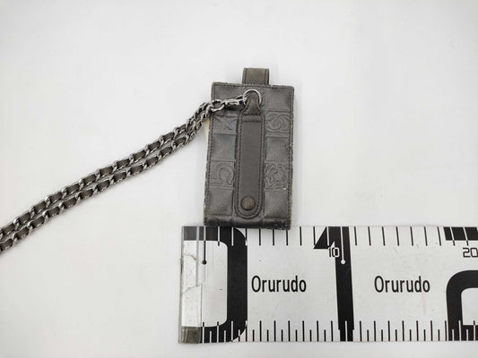 CHANEL CHANEL Mobile Phone Case Icon Silver Hardware/Chain Shoulder Other Accessories