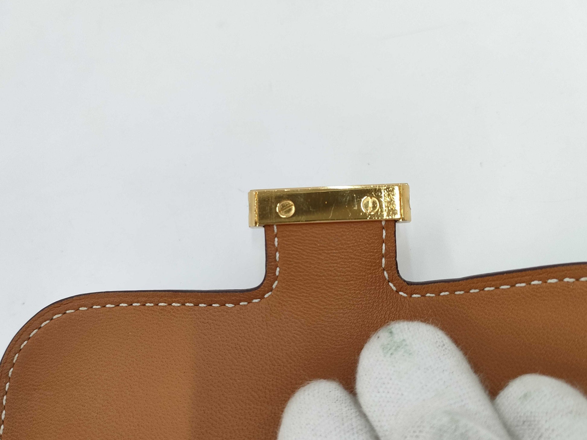 HERMES HERMES Constance Compact Swift X Engraved Wallet