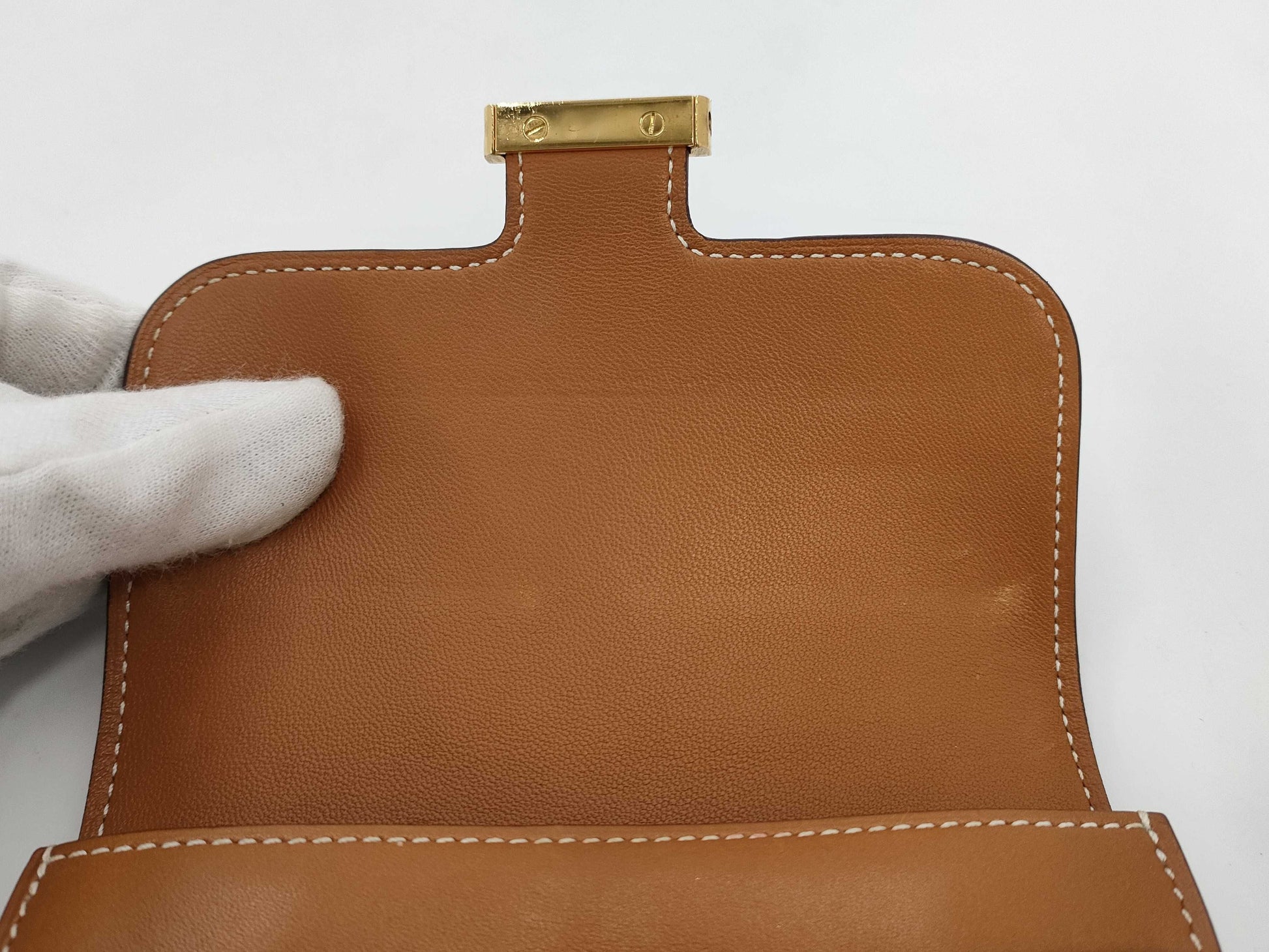 HERMES HERMES Constance Compact Swift X Engraved Wallet