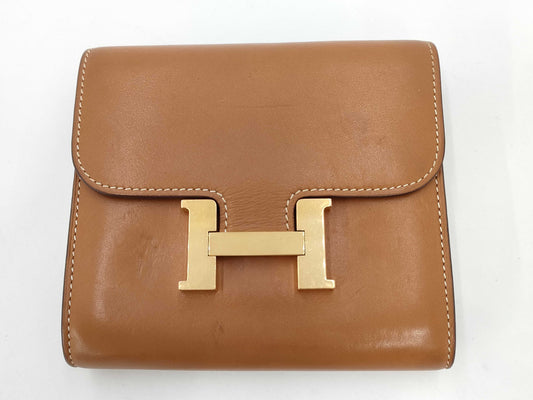 HERMES HERMES Constance Compact Swift X Engraved Wallet