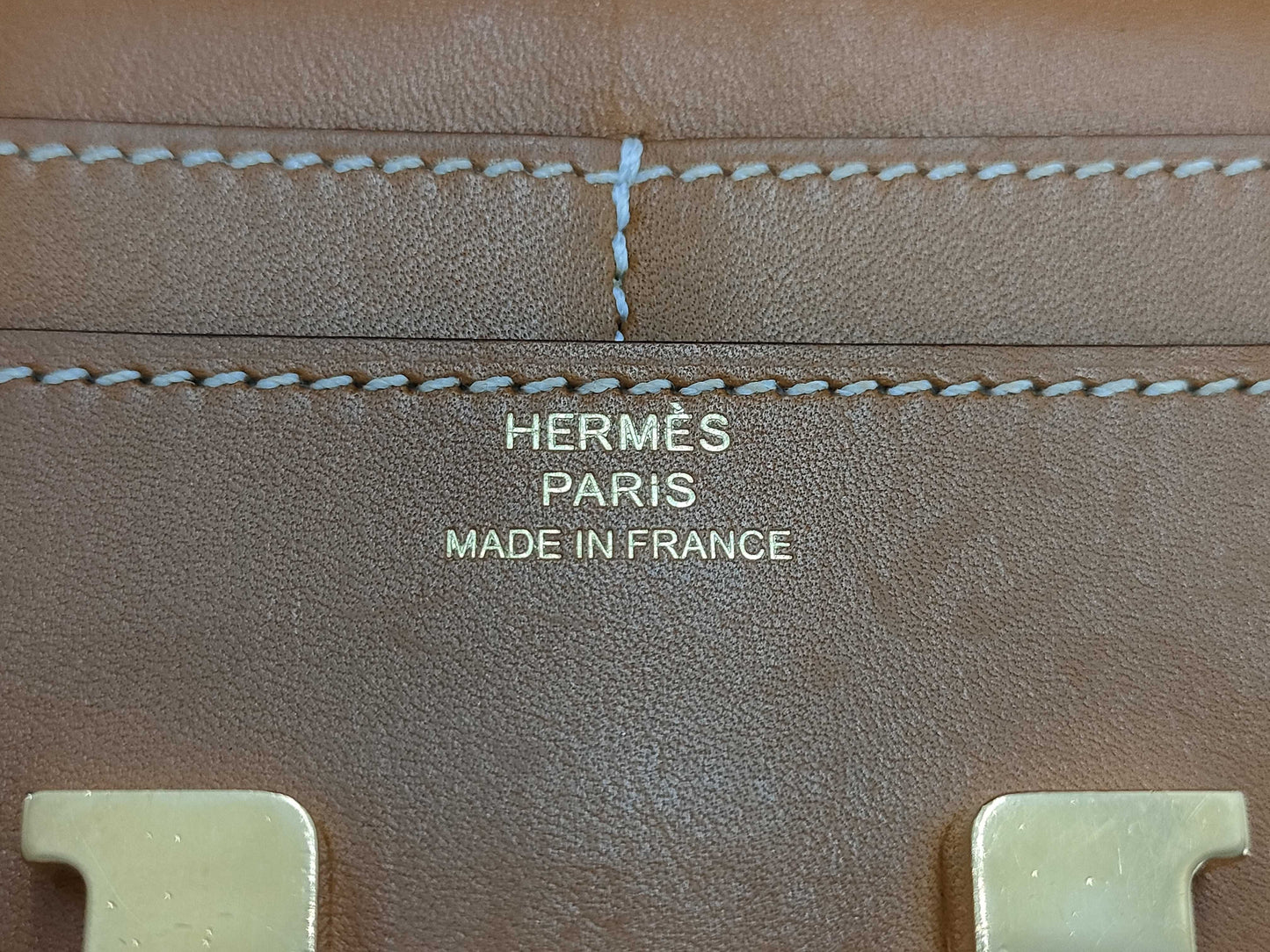 HERMES HERMES Constance Compact Swift X Engraved Wallet