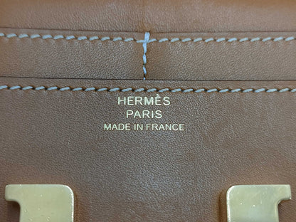 HERMES HERMES Constance Compact Swift X Engraved Wallet