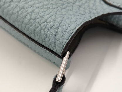 HERMES HERMES Picotin PM Light Blue with Silver Hardware, Size M, Handbag