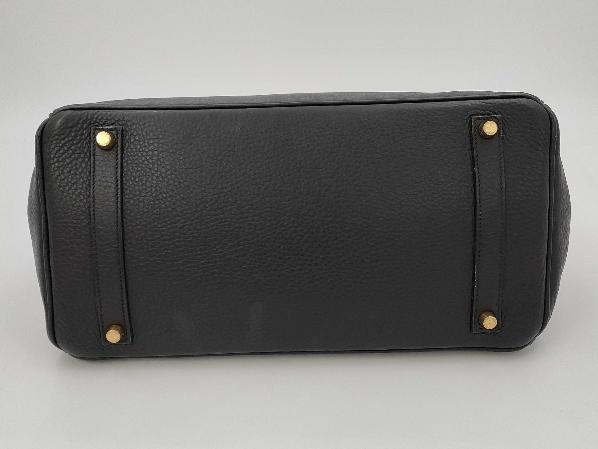 HERMES Birkin 35 Black Gold Hardware Star Mark □C Handbag