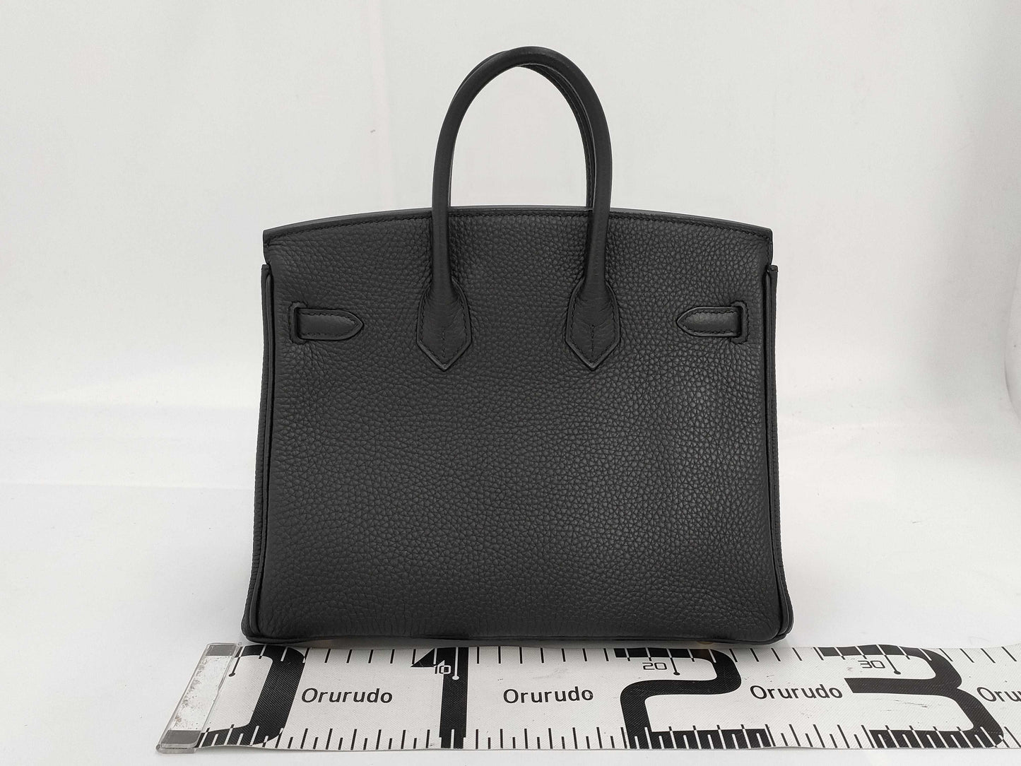 HERMES Birkin 25 Togo Black Gold Hardware Z Stamp Handbag