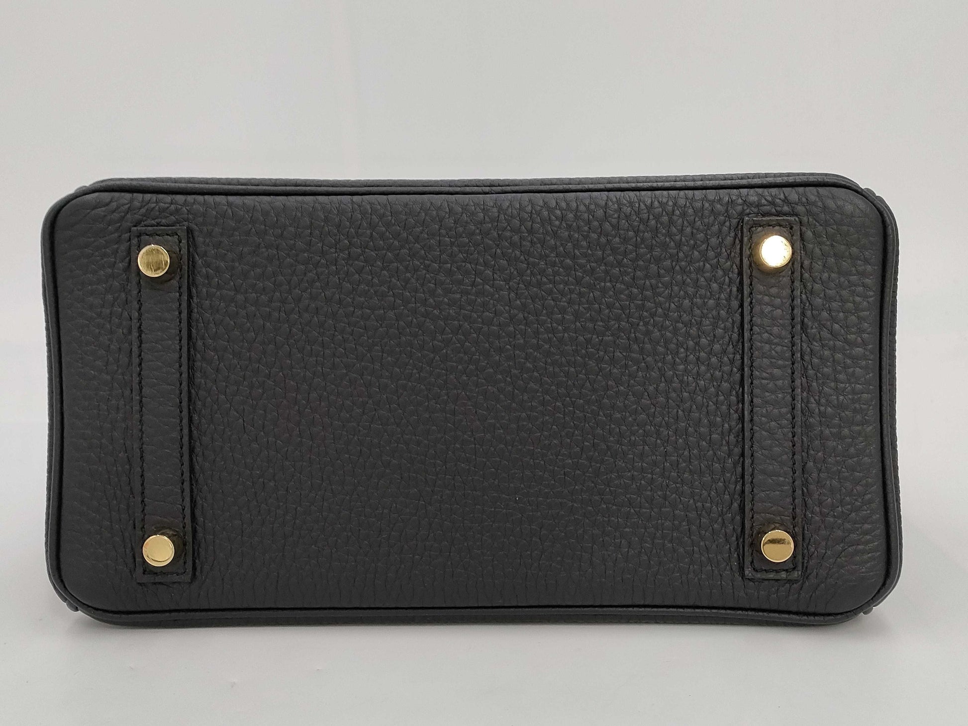 HERMES Birkin 25 Togo Black Gold Hardware Z Stamp Handbag