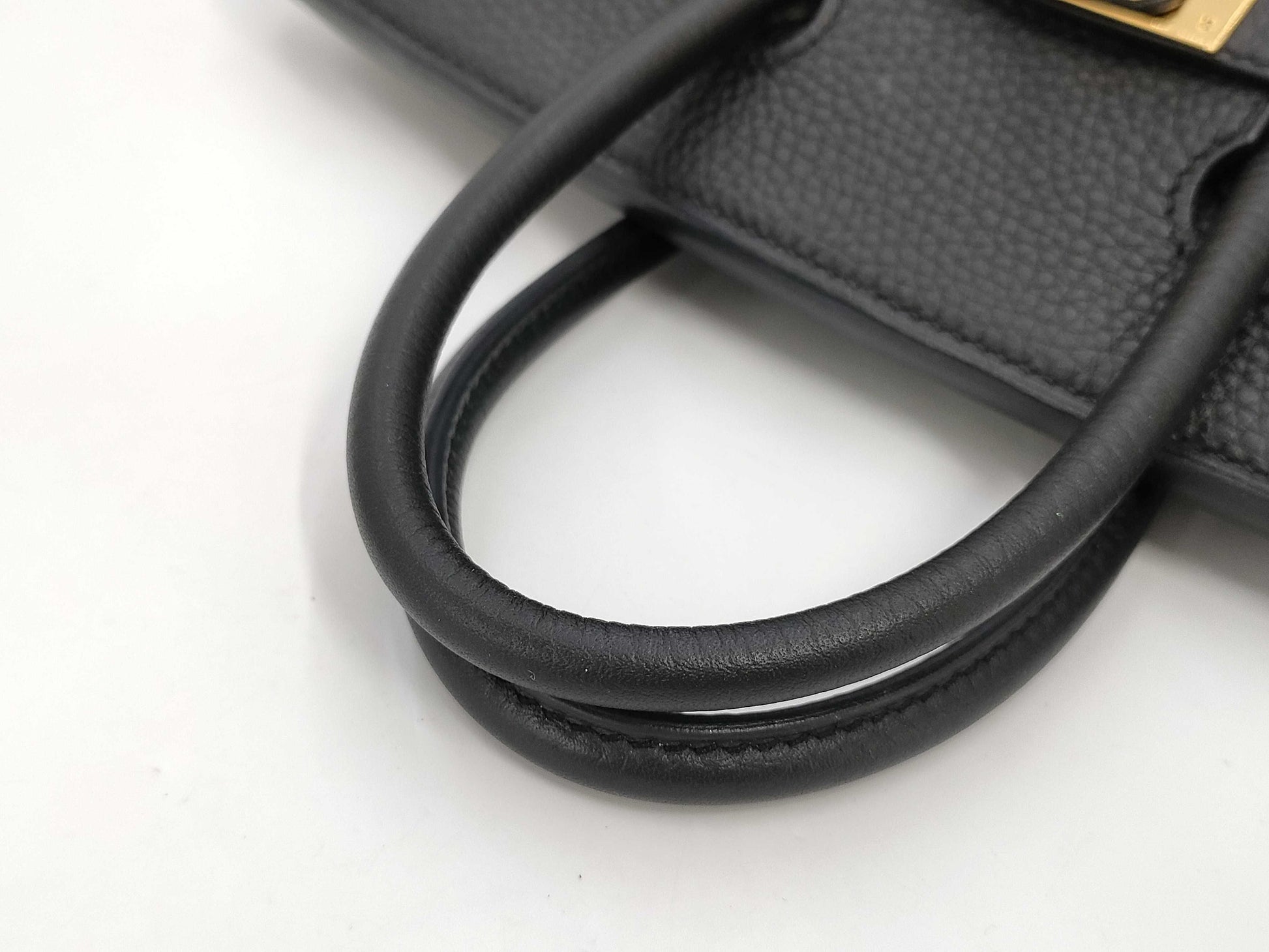 HERMES Birkin 25 Togo Black Gold Hardware Z Stamp Handbag