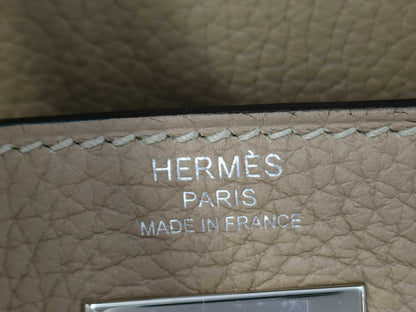 HERMES Kelly 28 Togo Trench Shoulder Bag with Gold Hardware and Z Stamp