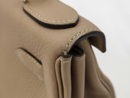 HERMES Kelly 28 Togo Trench Shoulder Bag with Gold Hardware and Z Stamp