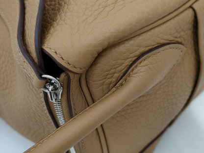 HERMES Lindy 26 Handbag in Taurillon Brown with Silver Hardware 