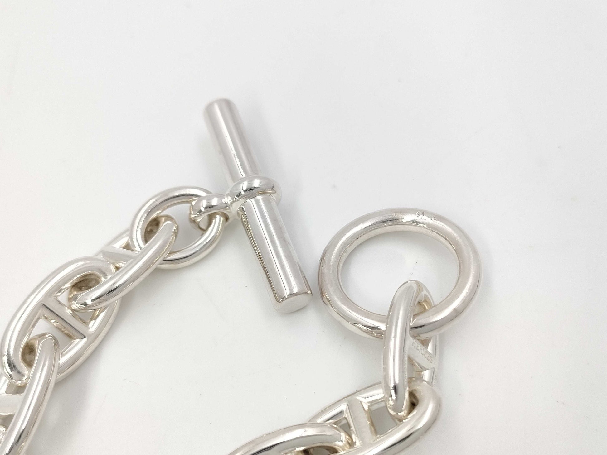HERMES Chaine d'Ancre GM 13-link 925 bracelet, total weight 70.94g