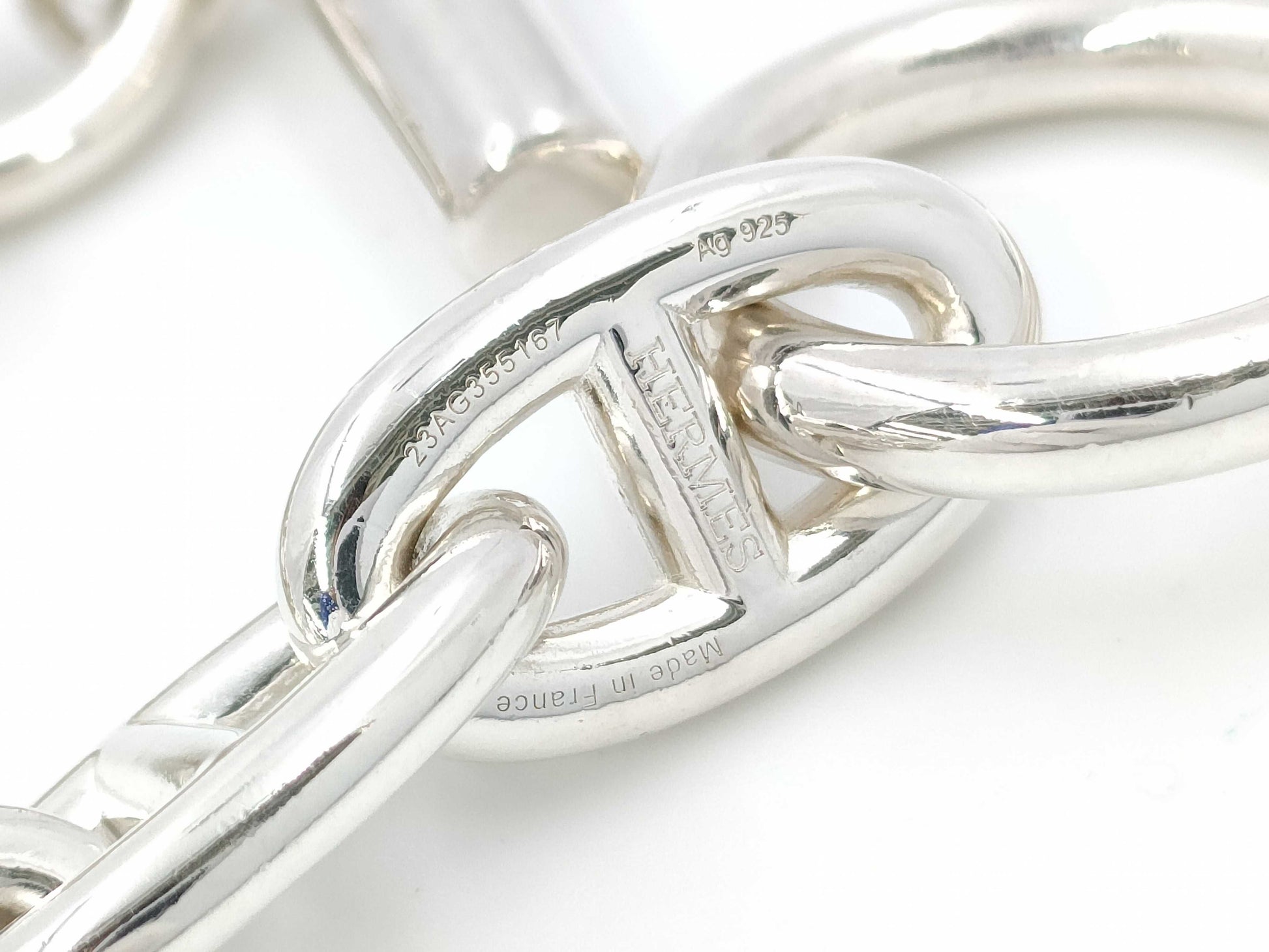 HERMES Chaine d'Ancre GM 13-link 925 bracelet, total weight 70.94g