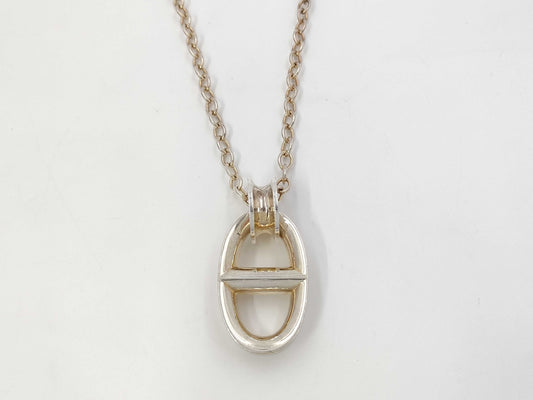 HERMES Chaine d'Ancre Reponse TGM Necklace, 925, Total Weight: Approx. 73.9g