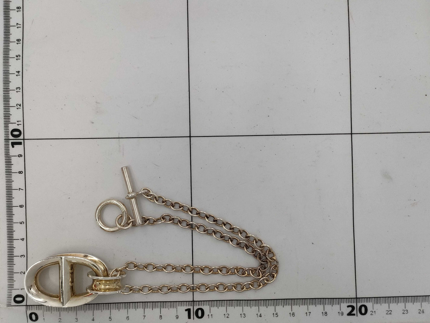 HERMES Chaine d'Ancre Reponse TGM Necklace, 925, Total Weight: Approx. 73.9g