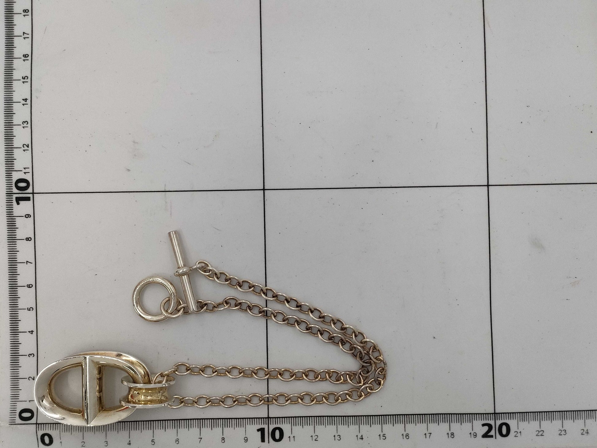 HERMES Chaine d'Ancre Reponse TGM Necklace, 925, Total Weight: Approx. 73.9g