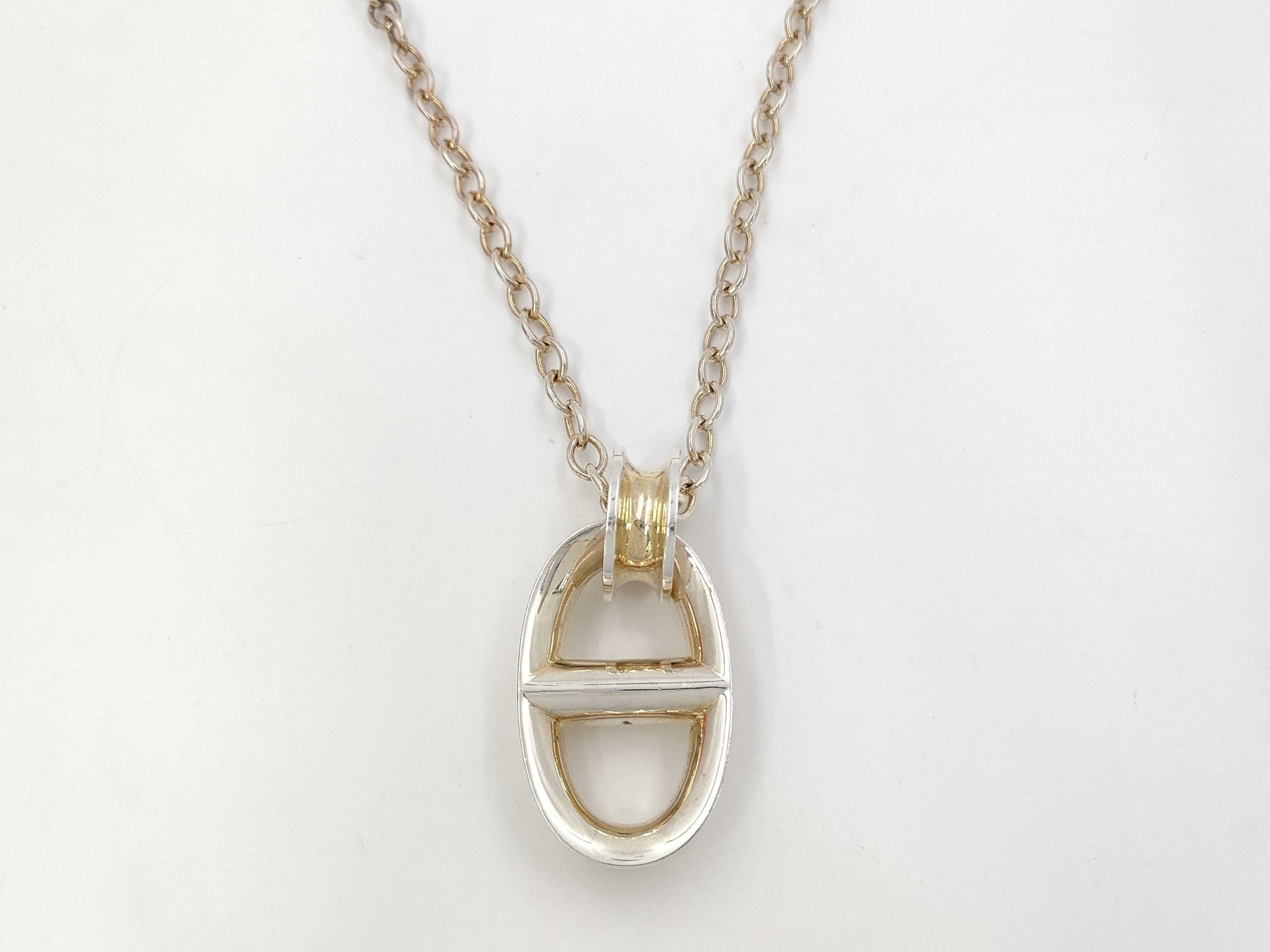 HERMES Chaine d'Ancre Reponse TGM Necklace, 925, Total Weight: Approx. 73.9g